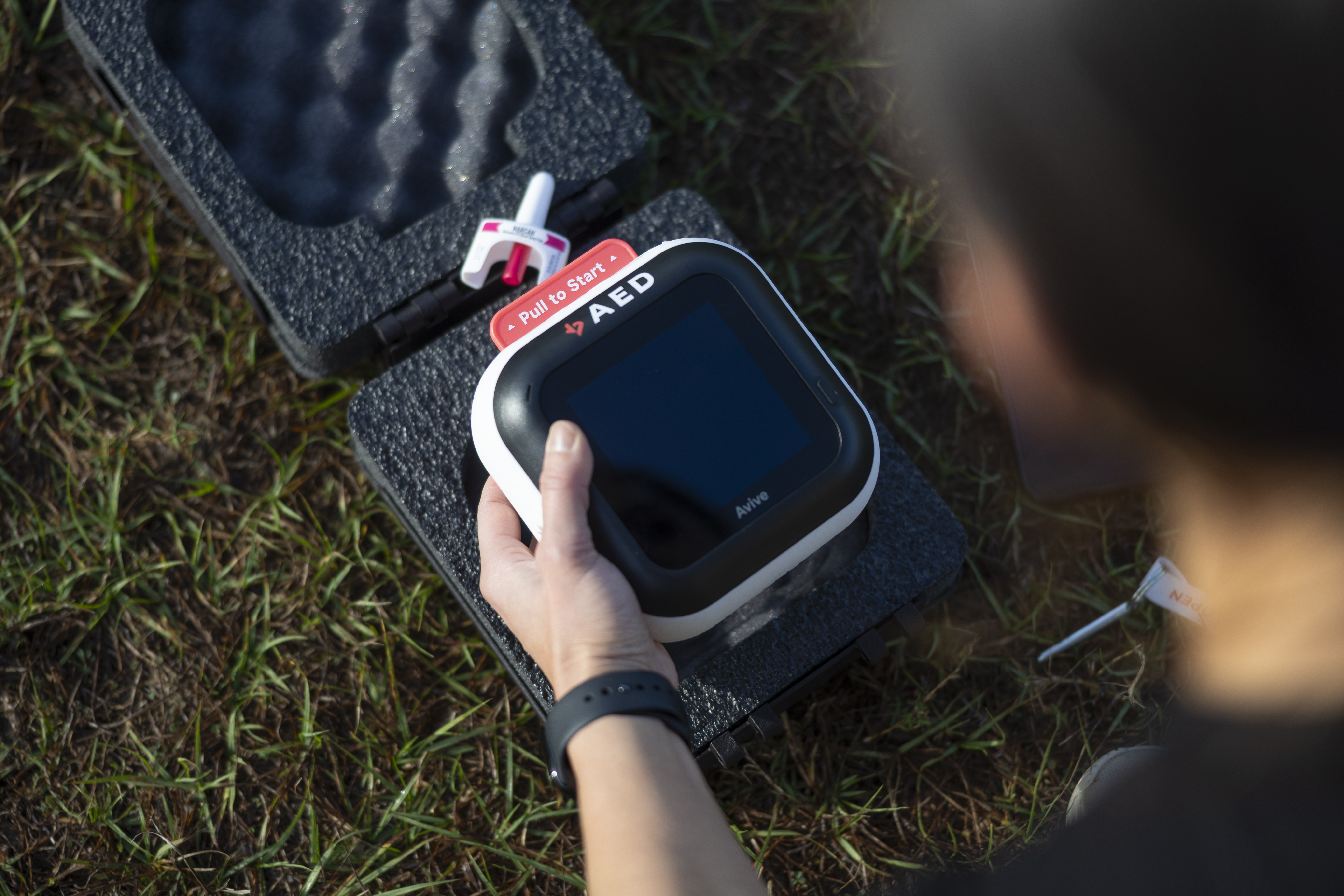 AED payload retrieved after pre-arrival delivery